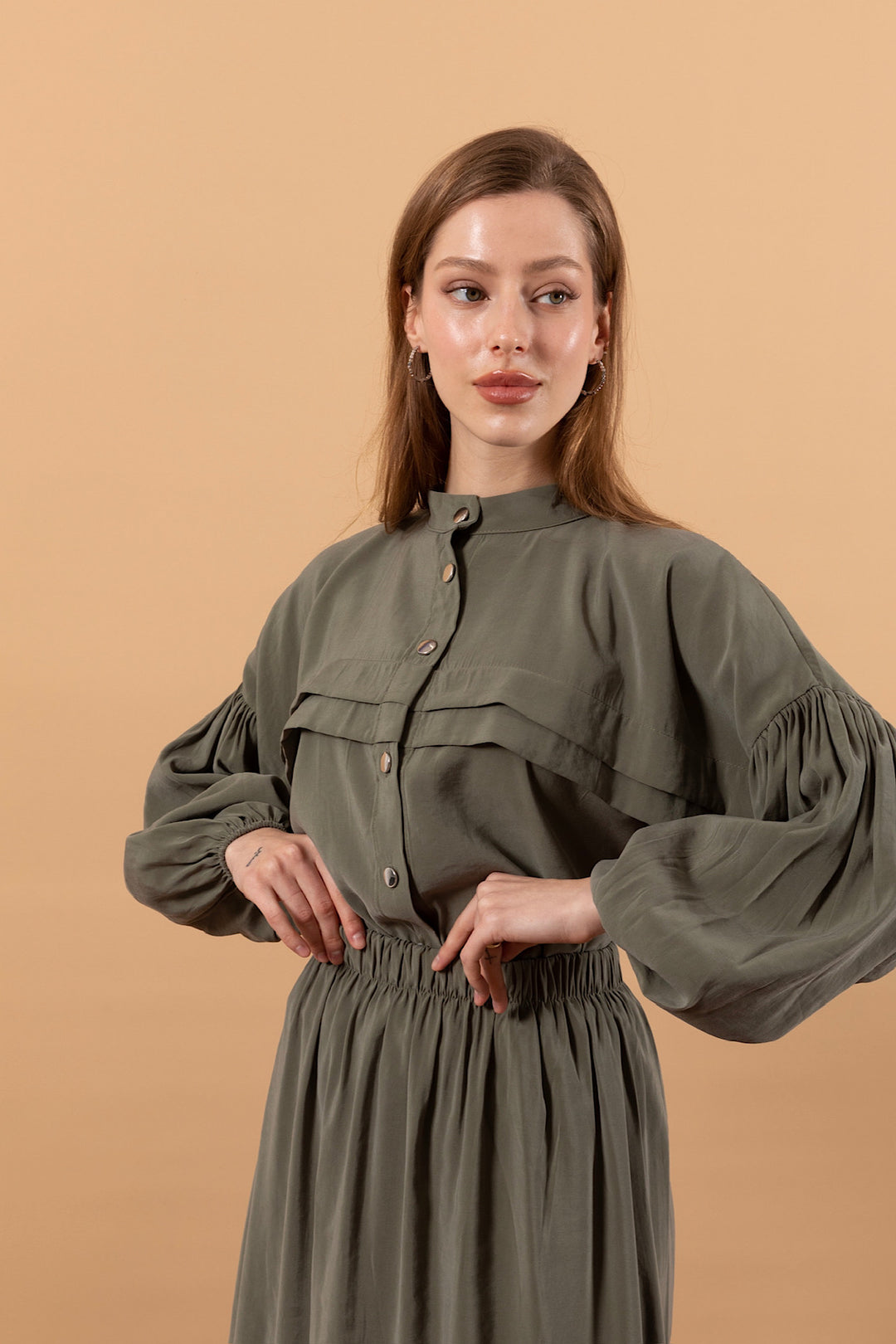 Luna Etekli Takım Haki 2101-HAKI