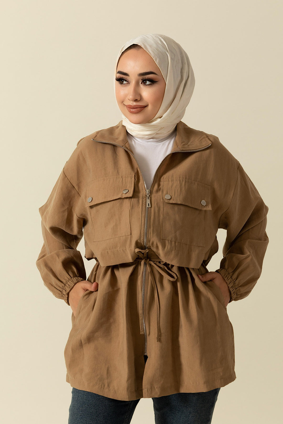 Çift Cepli Tesla Kap Vizon 1940-VIZON