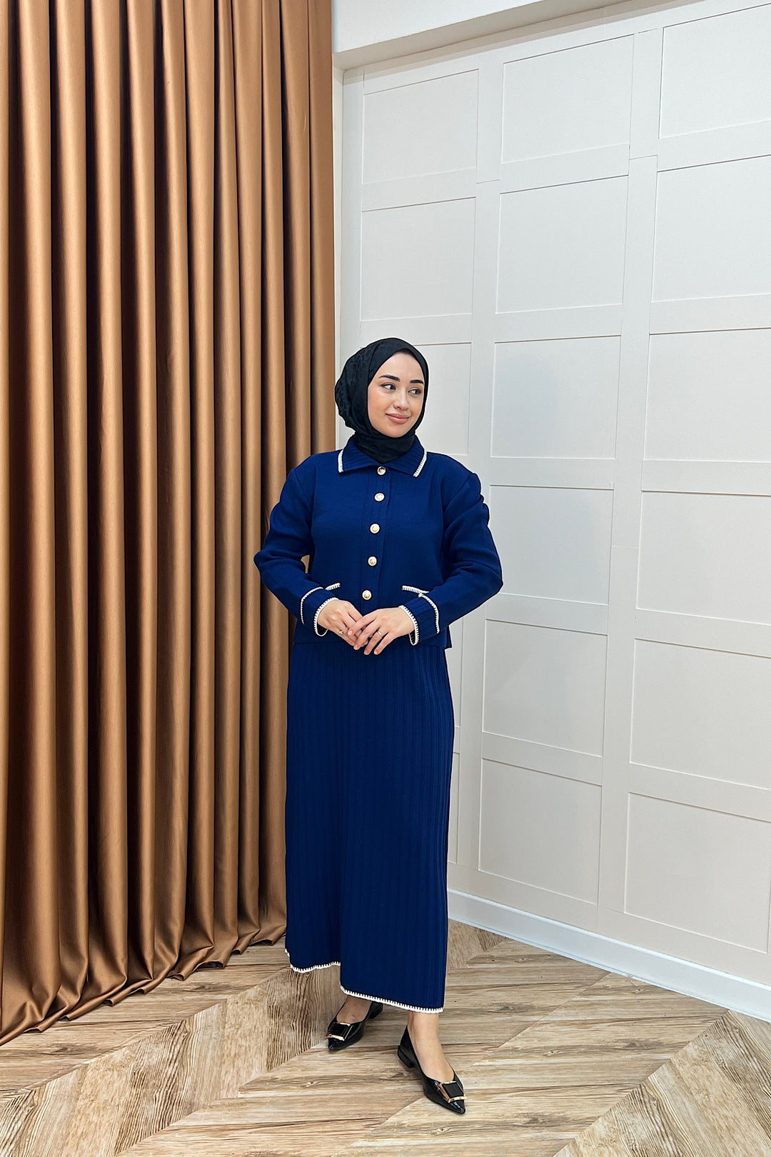 Roma Etekli Triko Takım Lacivert 20999-LACIVERT