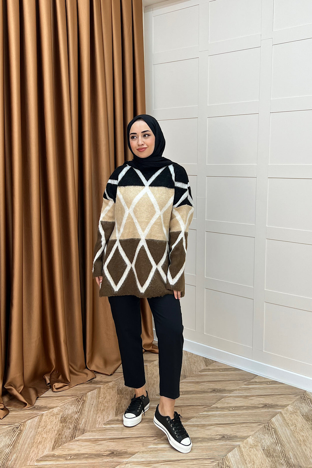 Lones Triko Kazak Kahverengi 241280-KAHVERENGI