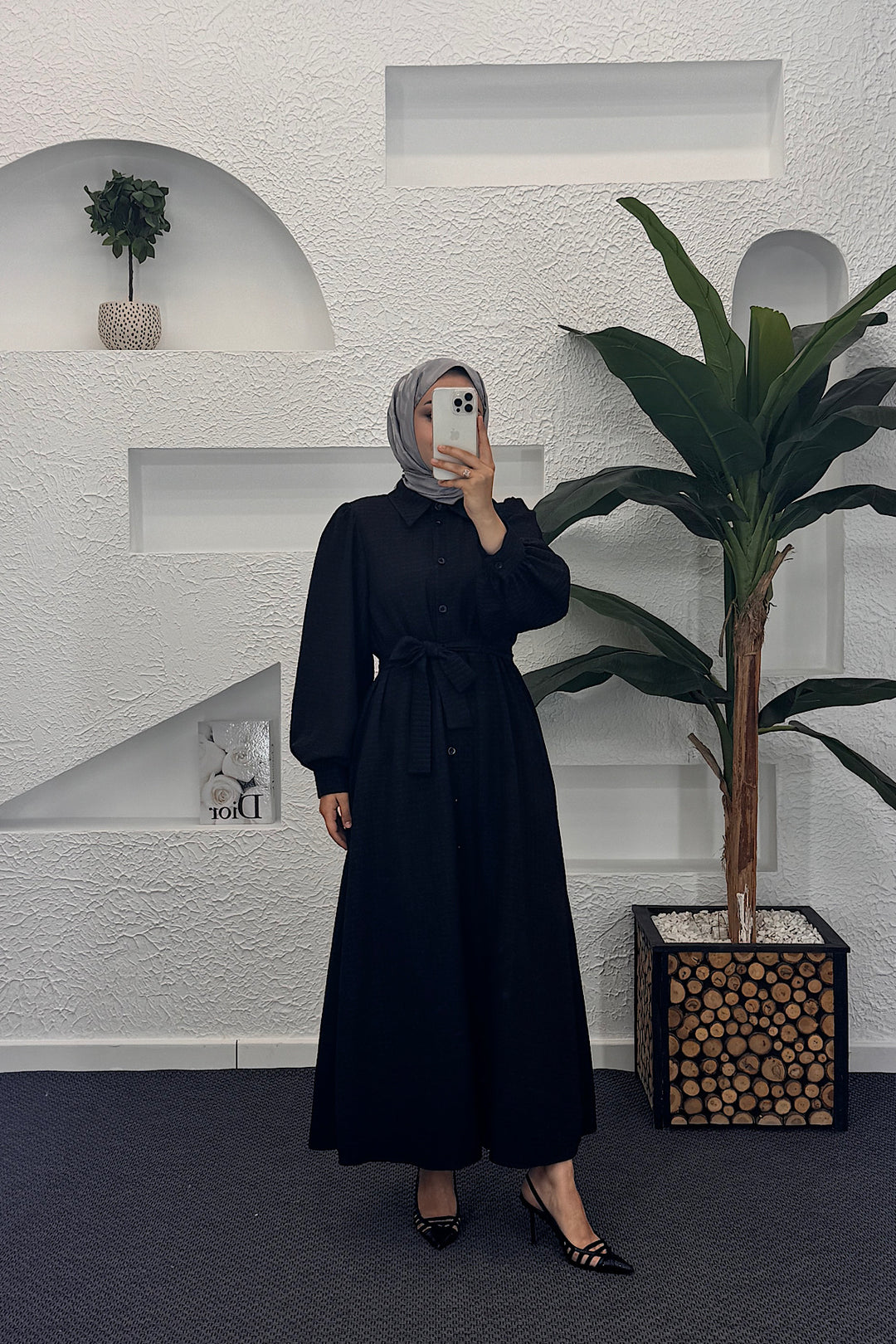 Tina Elbise Siyah 9030-SIYAH