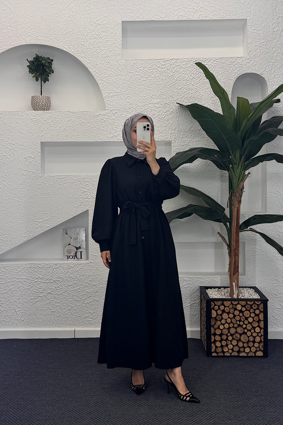Tina Elbise Siyah 9030-SIYAH