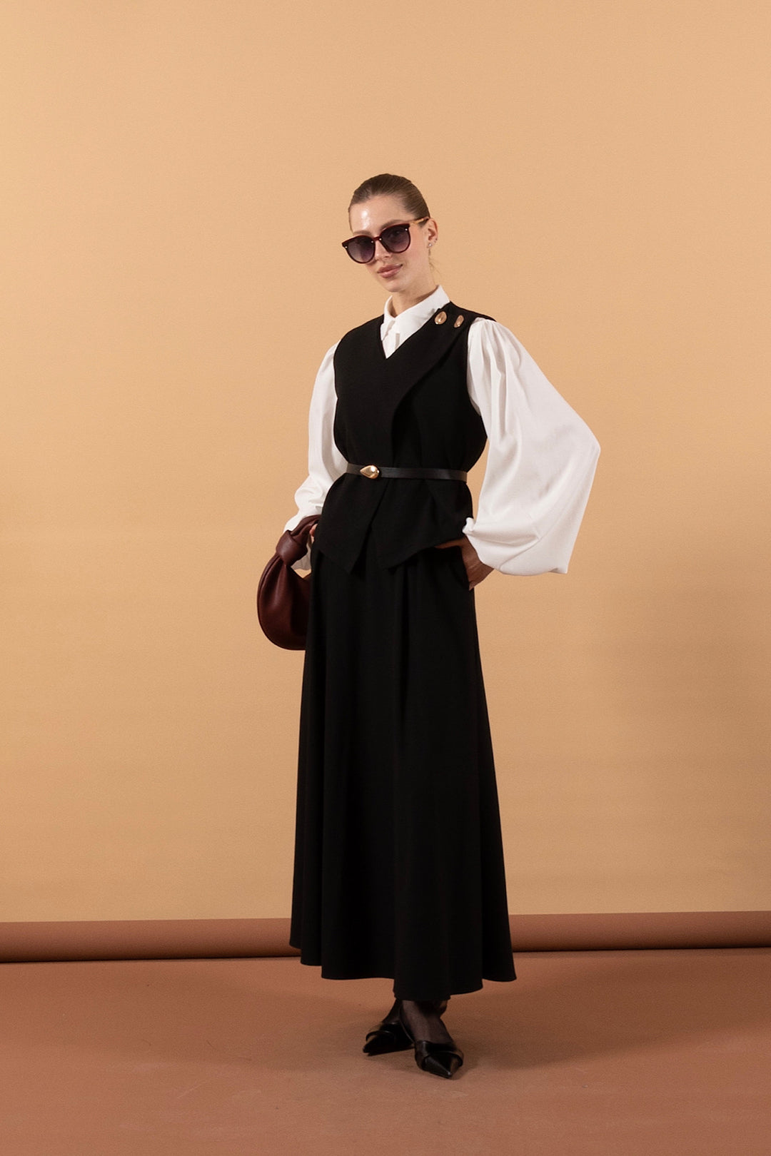 İkili Etek Takım Siyah 1633-SIYAH