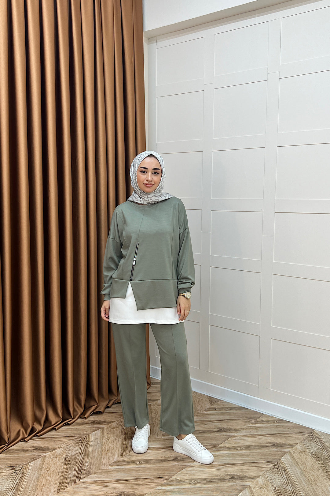 Melodi Frm Garnili Takım Yeşil 6009-YESIL