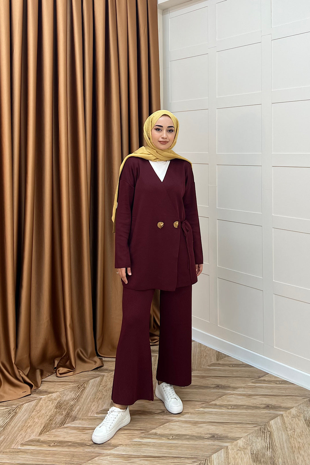 Lyon Merserize Triko Takım Bordo 25310-BORDO