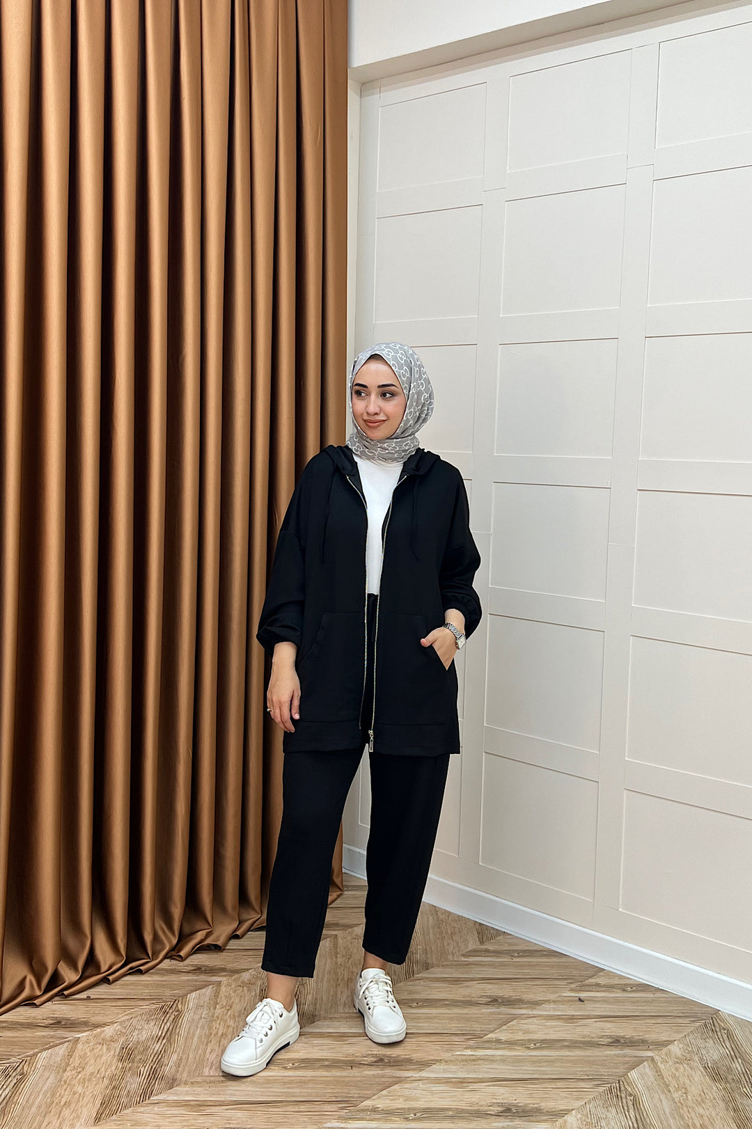 Kanguru Cepli Fermuarlı Takım Siyah 2014-SIYAH