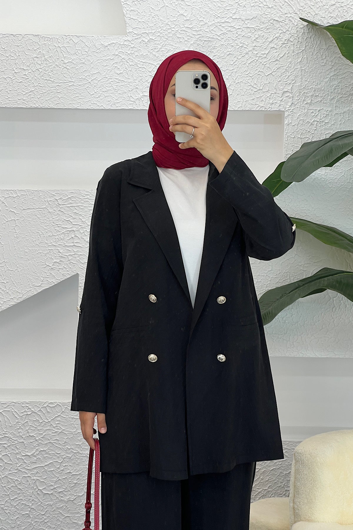 Sandra Ceketli Takım Siyah 5003-SIYAH