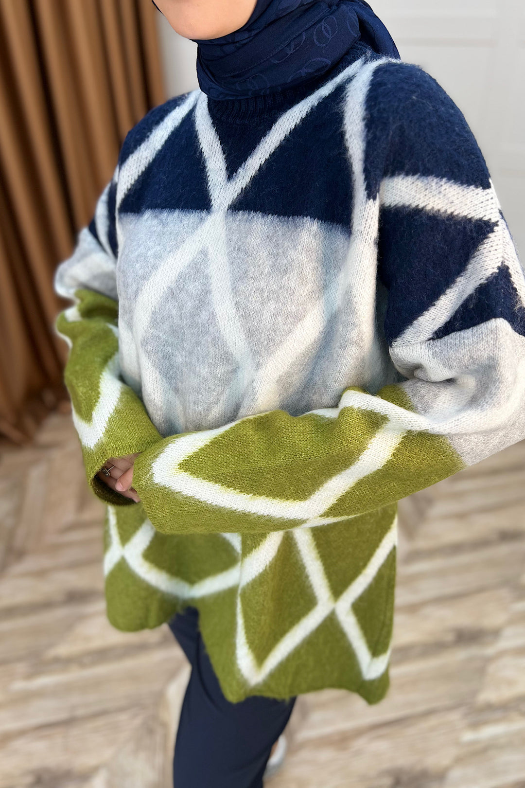 Lones Triko Kazak Yeşil 241280-YESIL