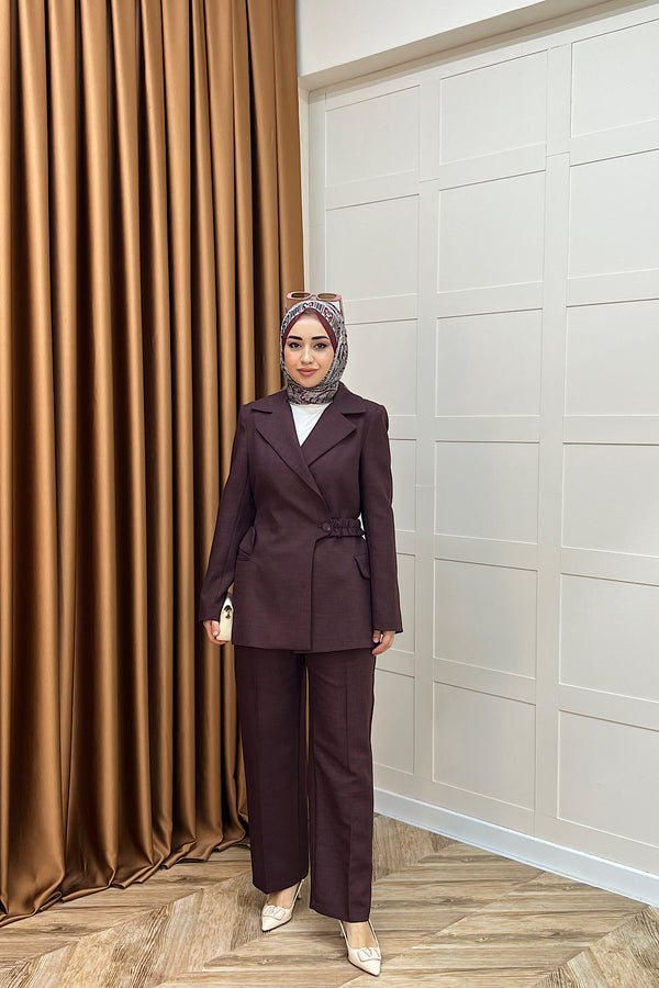 Yıldız İkili Ceket Takım Mürdüm 3180-MURDUM