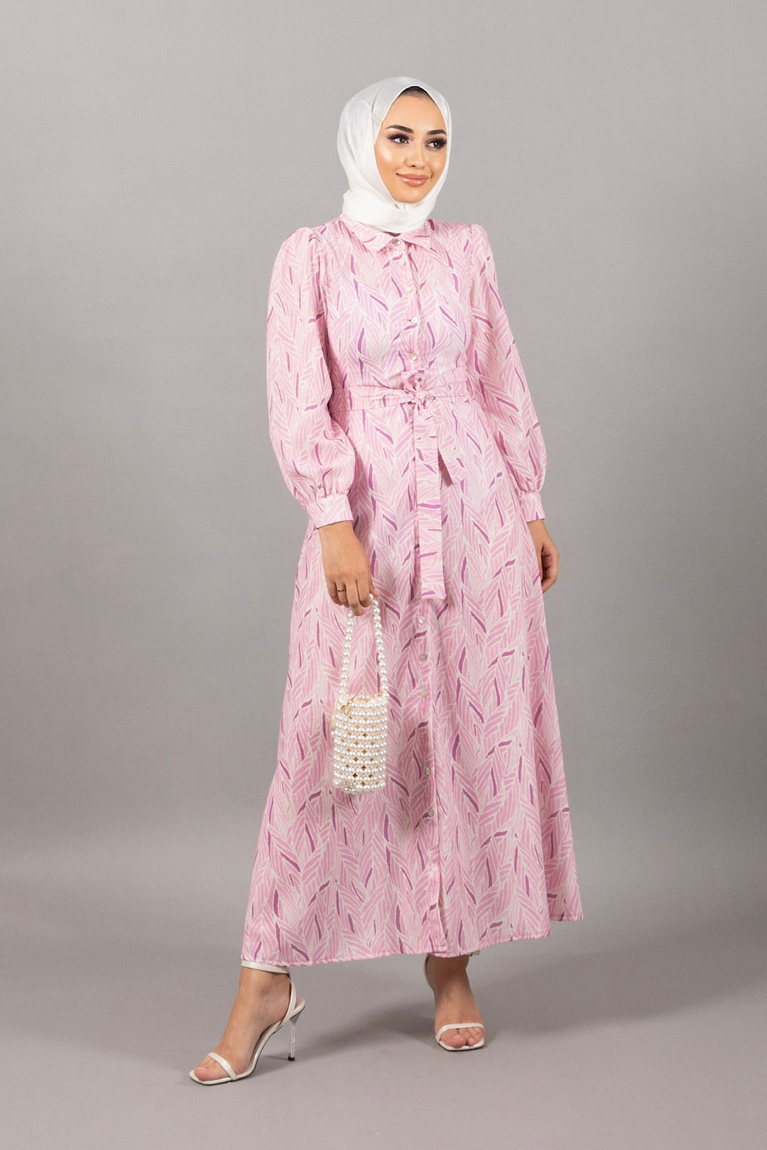 Nina Keten Elbise Pembe 4969-PEMBE