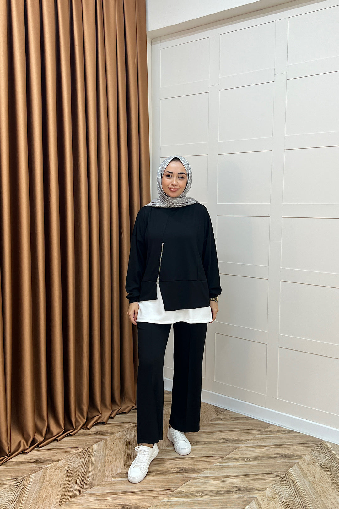 Melodi Frm Garnili Takım Siyah 6009-SIYAH