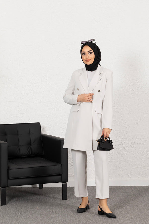 Blazer Ceketli İkili Taş Takım 0393-TAS