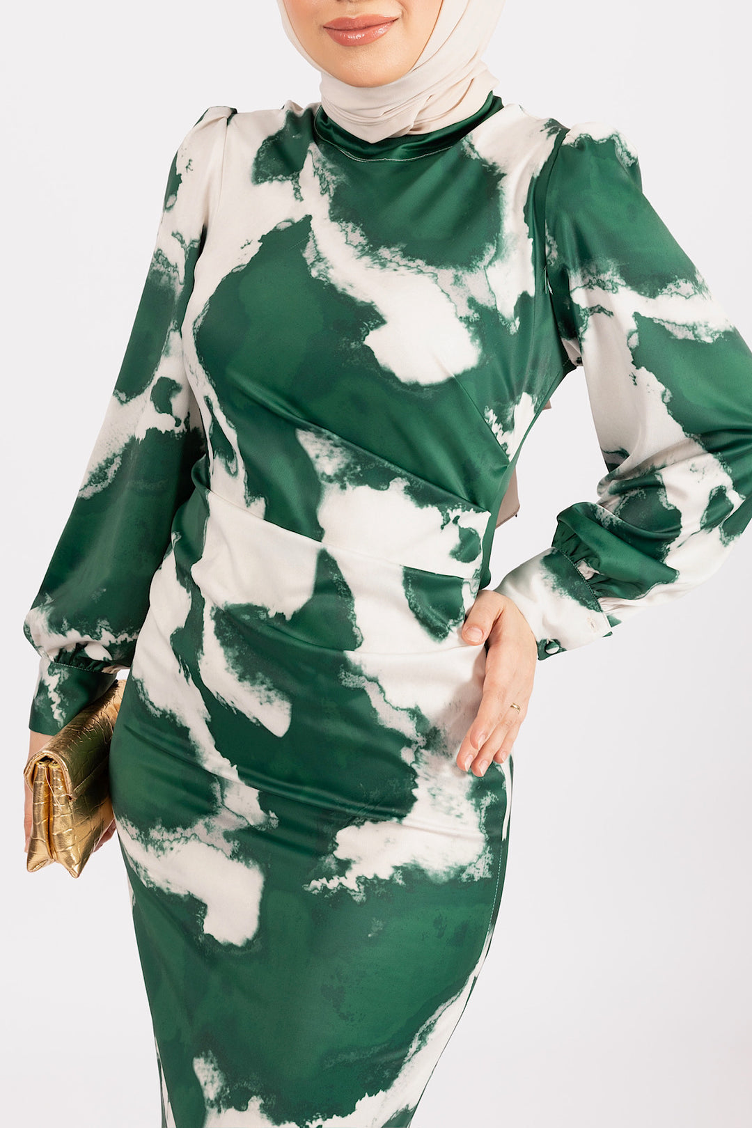 Laura Saten Abiye Yeşil 4919-YESIL