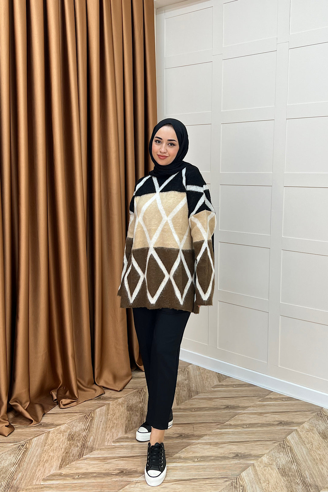 Lones Triko Kazak Kahverengi 241280-KAHVERENGI