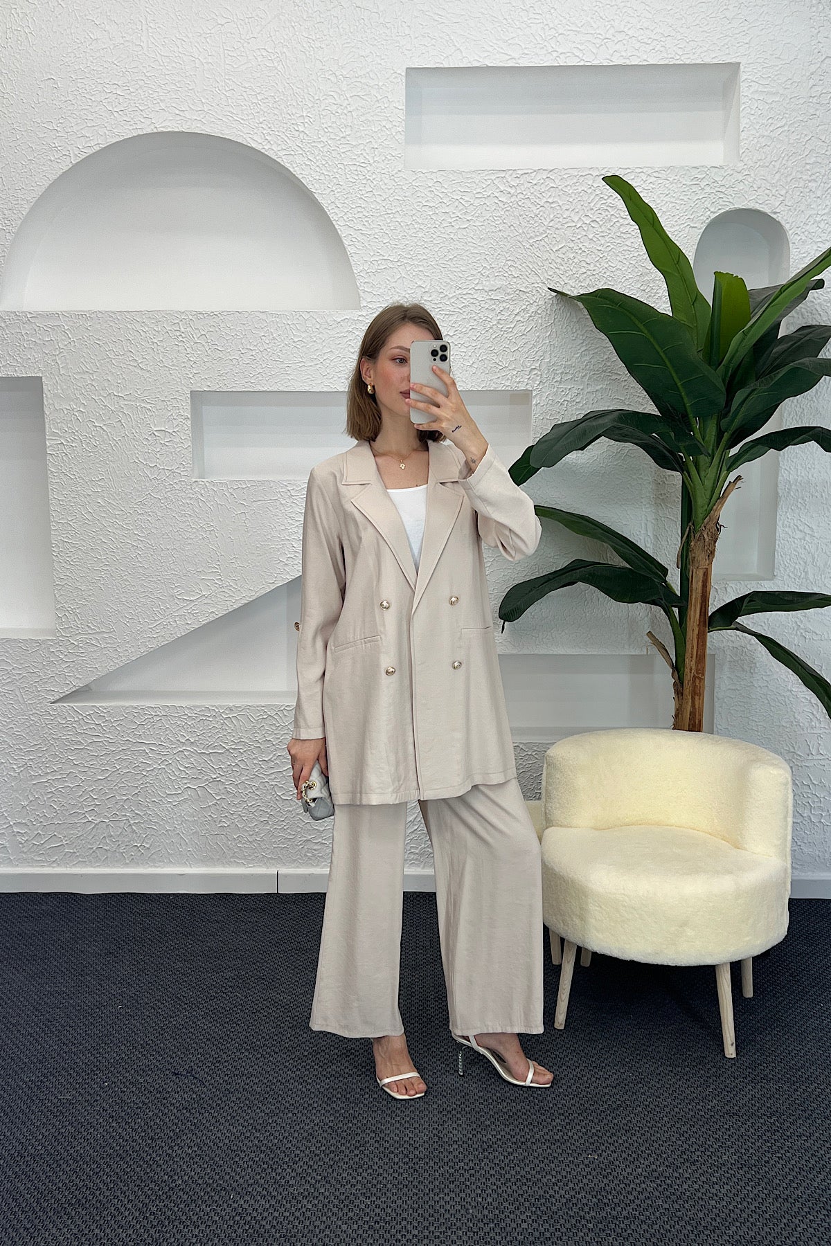 Sandra Ceketli Takım Taş 5003-TAS