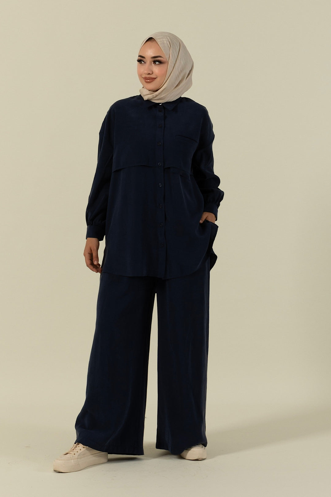 Berlin İkili Cupra Takım Lacivert 2034-LACIVERT