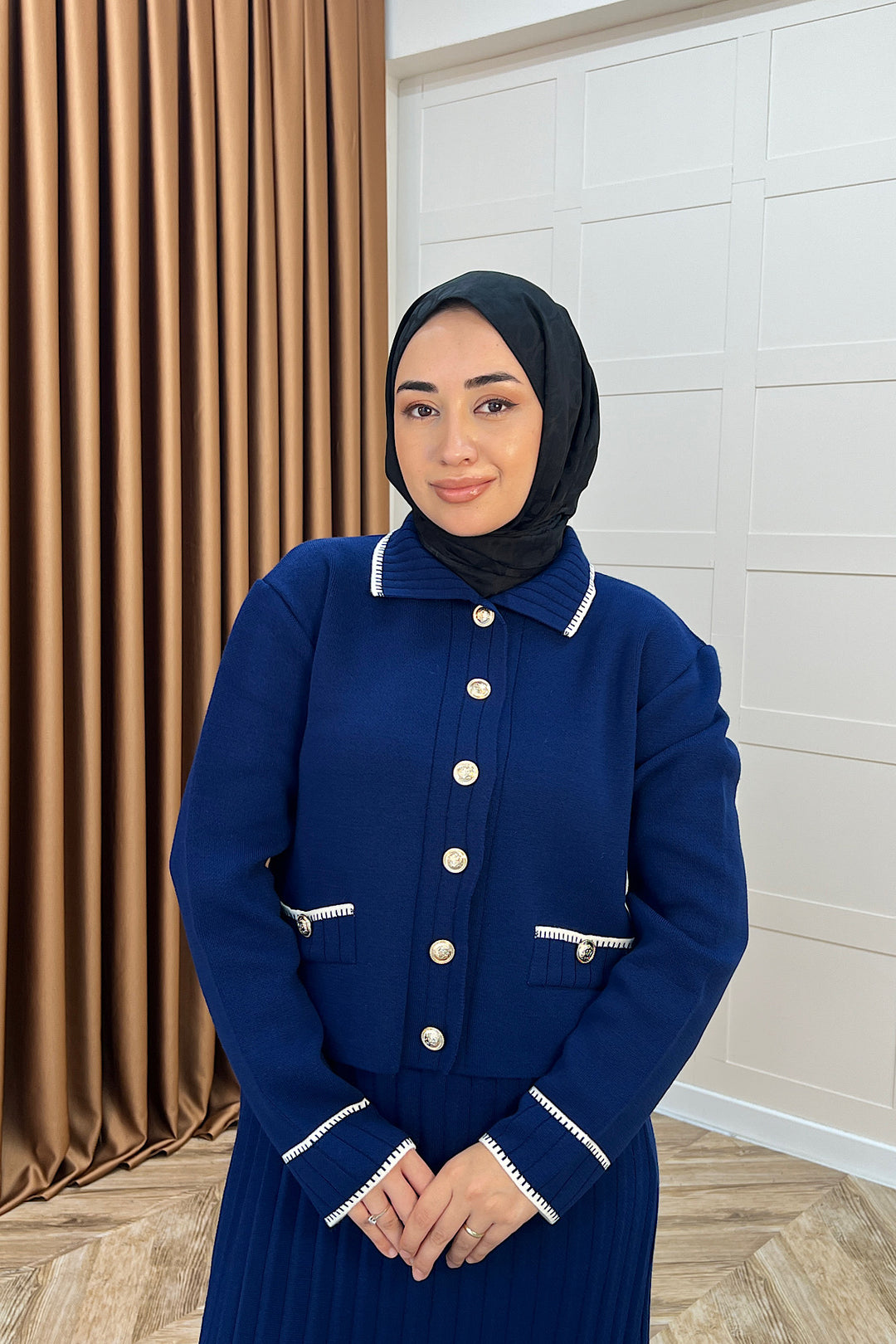 Roma Etekli Triko Takım Lacivert 20999-LACIVERT