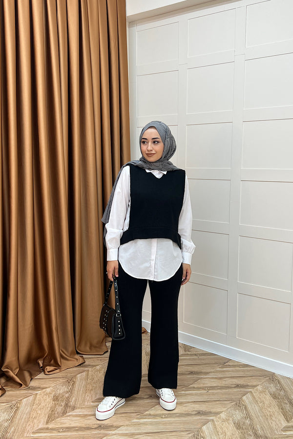 Venüs Üçlü Triko Takım Siyah 25450-SIYAH