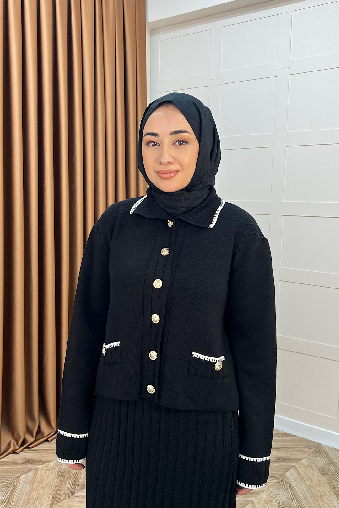 Roma Etekli Triko Takım Siyah 20999-SIYAH