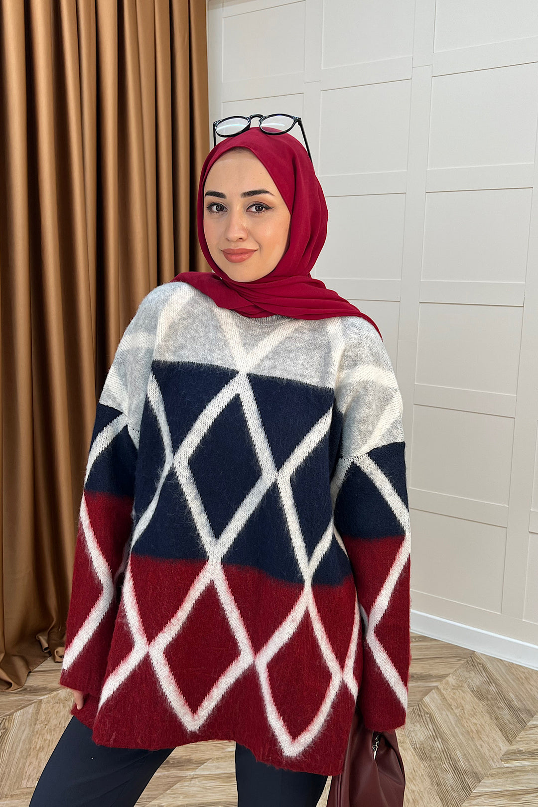 Lones Triko Kazak Bordo 241280-BORDO