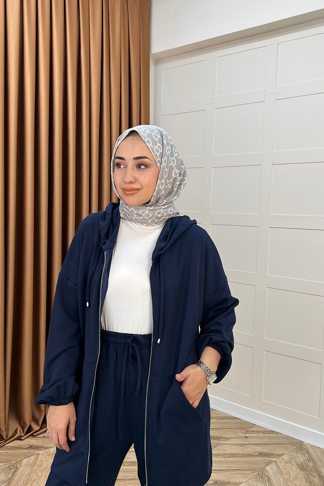 Kanguru Cepli Fermuarlı Takım Lacivert 2014-LACIVERT