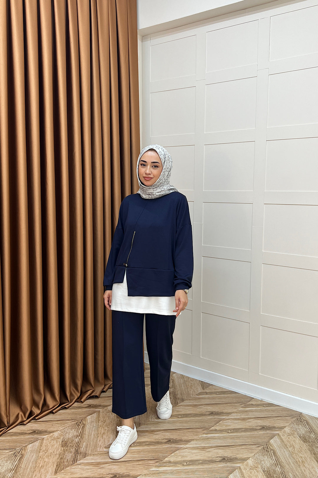 Melodi Frm Garnili Takım Lacivert 6009-LACIVERT