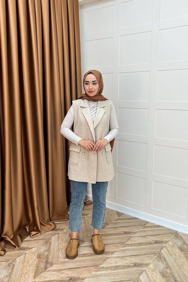 Maya Kısa Yelek Taş 7889-TAS