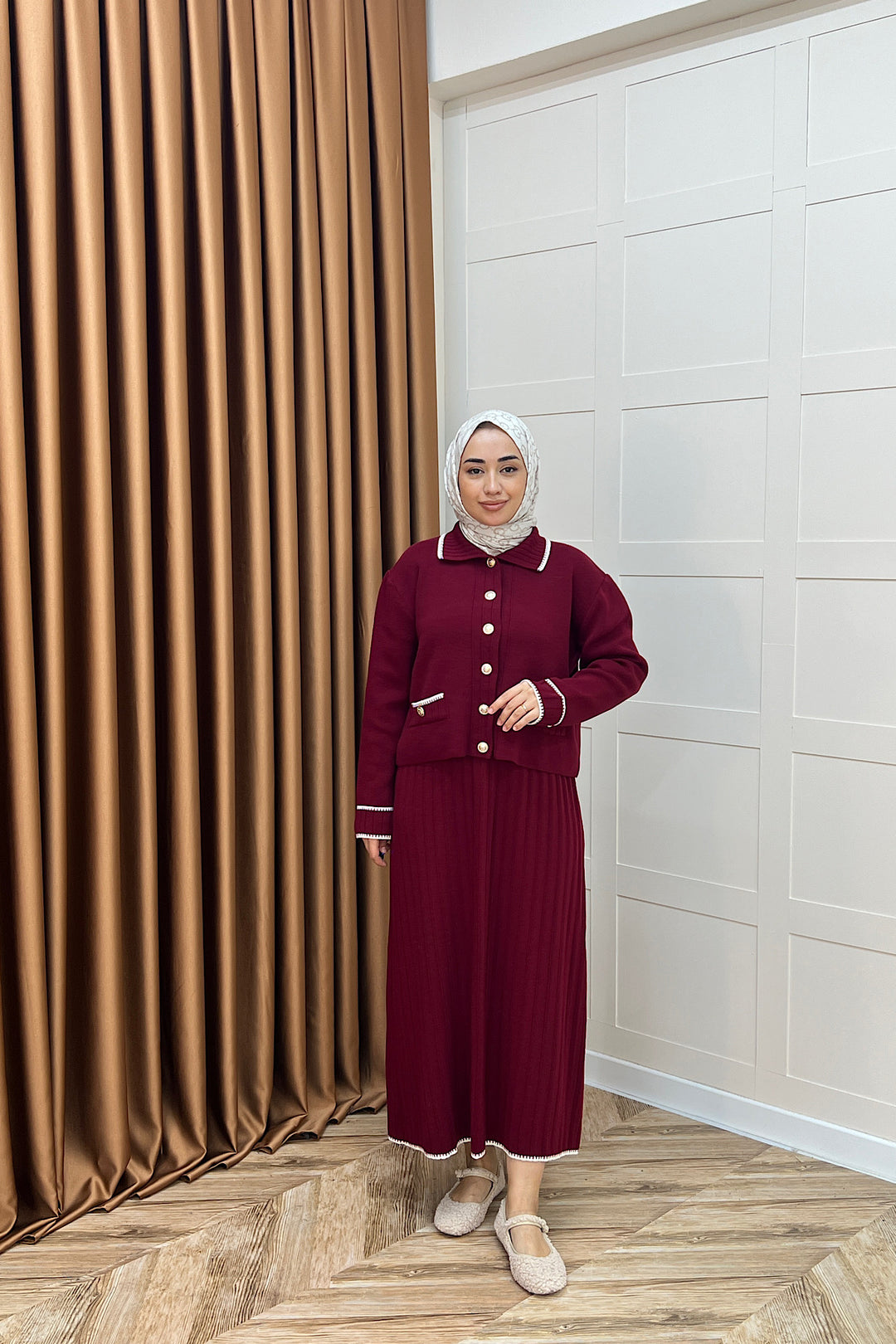 Roma Etekli Triko Takım Bordo 20999-BORDO