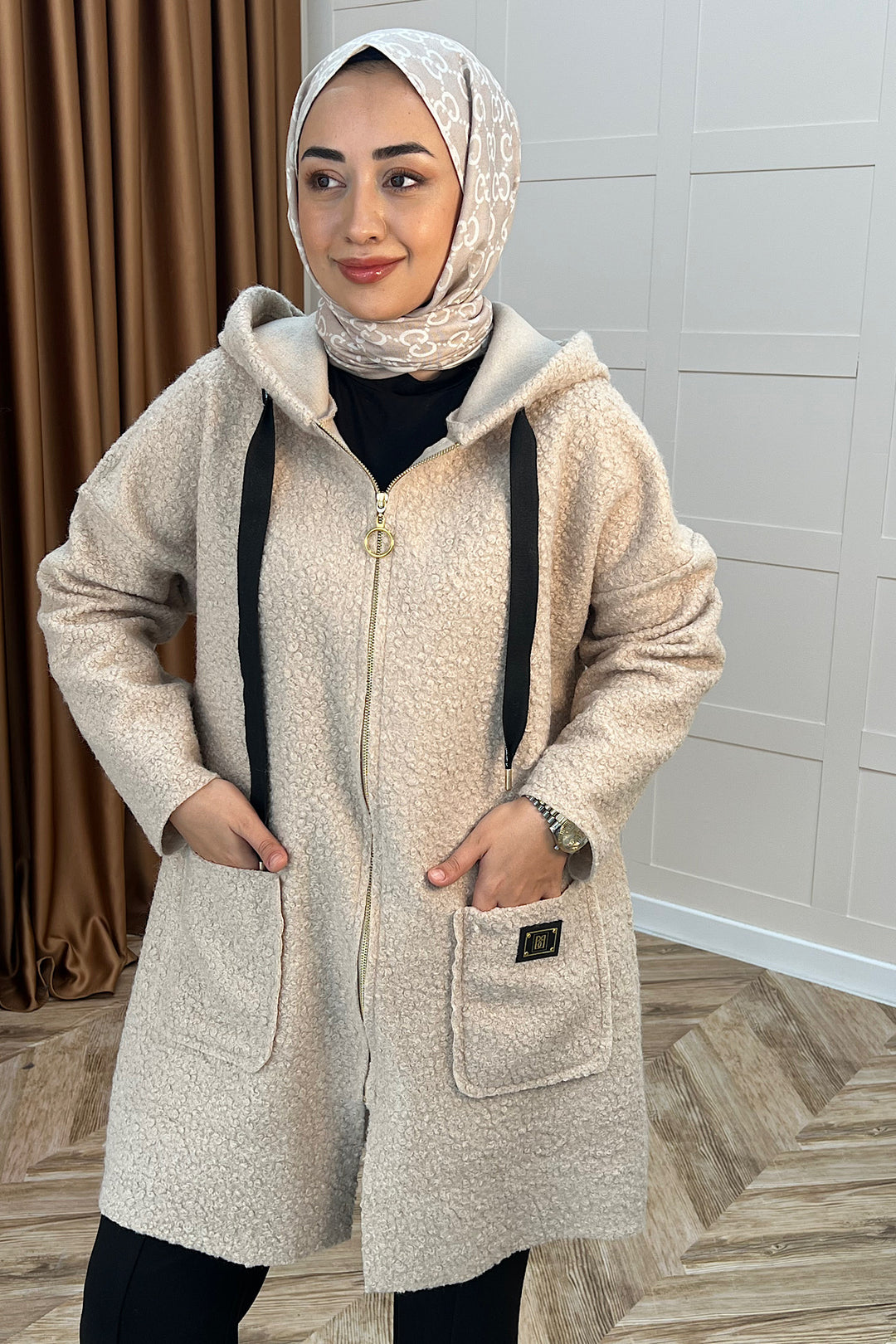 Bukre Fermuarlı Kap Taş 7940-TAS