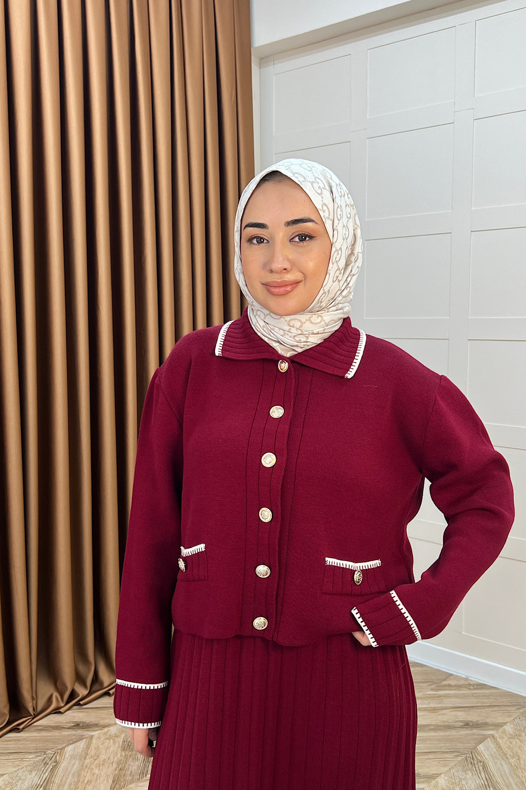 Roma Etekli Triko Takım Bordo 20999-BORDO