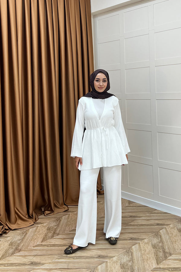 Patara Merserize Triko Takım Beyaz 25400-BEYAZ