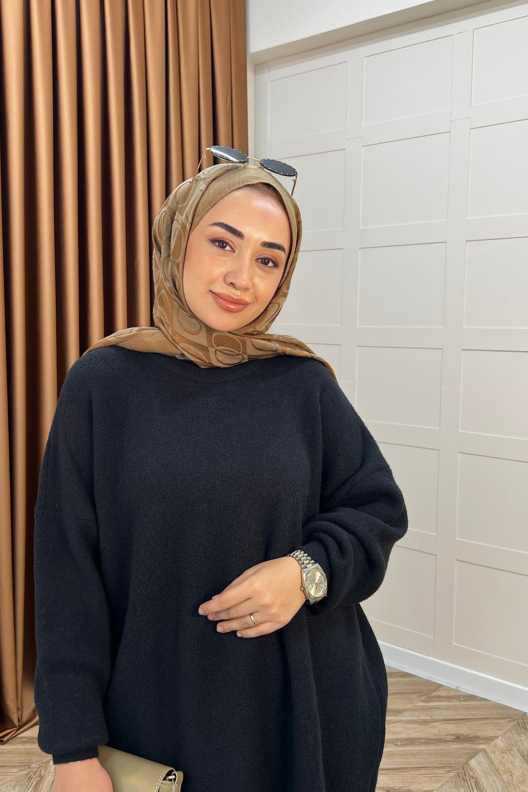 Dilşah Angora İkili Triko Takım Siyah 25650-SIYAH