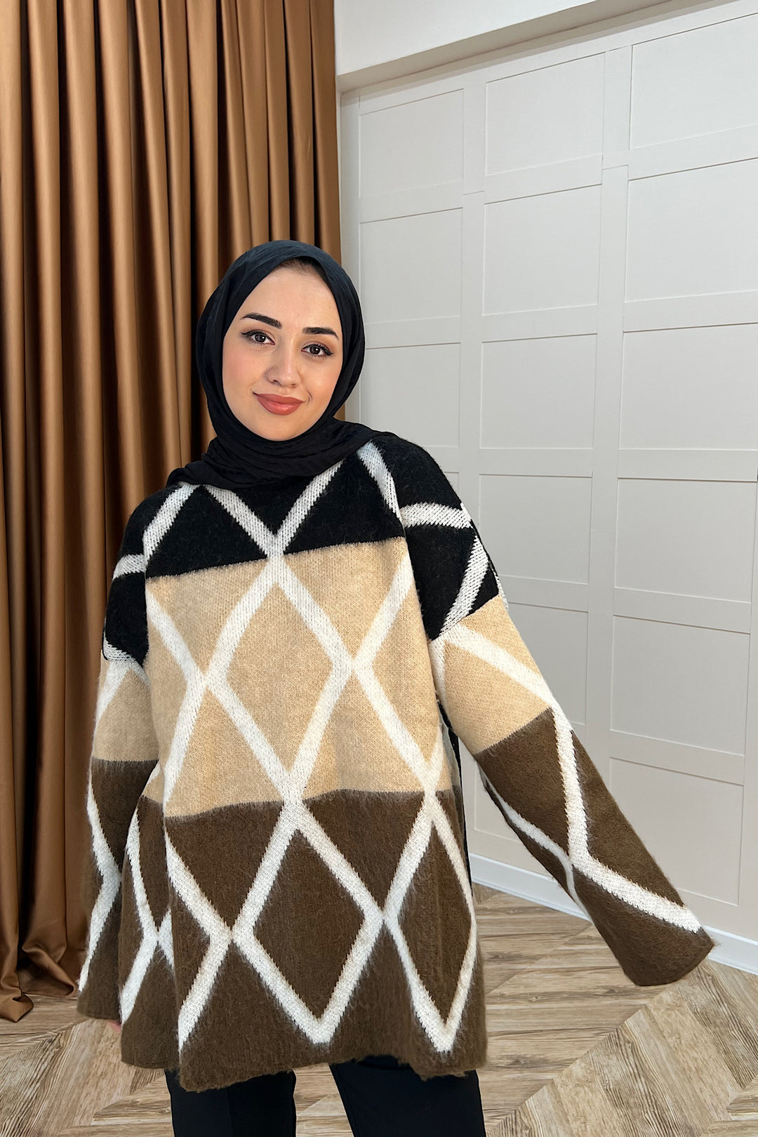 Lones Triko Kazak Kahverengi 241280-KAHVERENGI