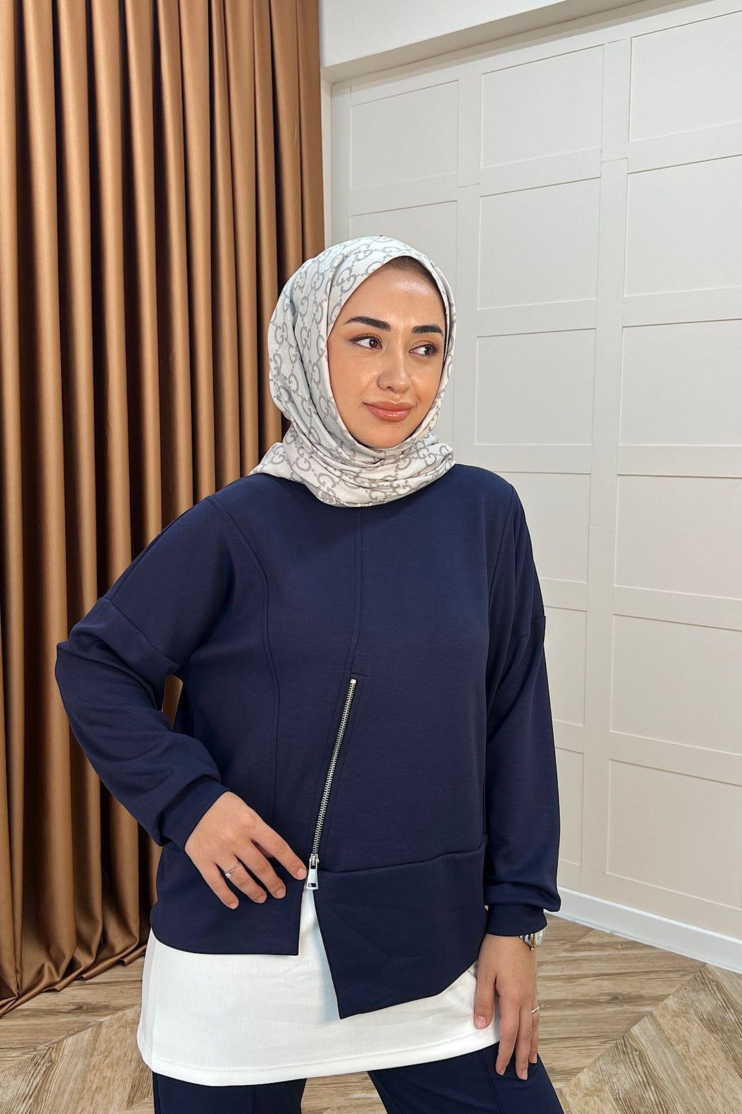 Melodi Frm Garnili Takım Lacivert 6009-LACIVERT