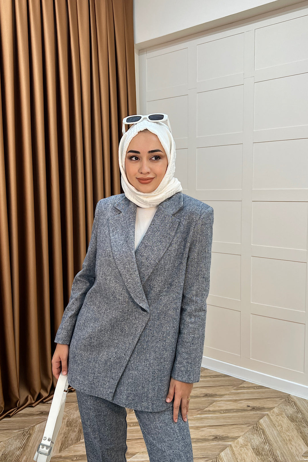 Minel Ceketli Takım Mavi 6203-MAVI