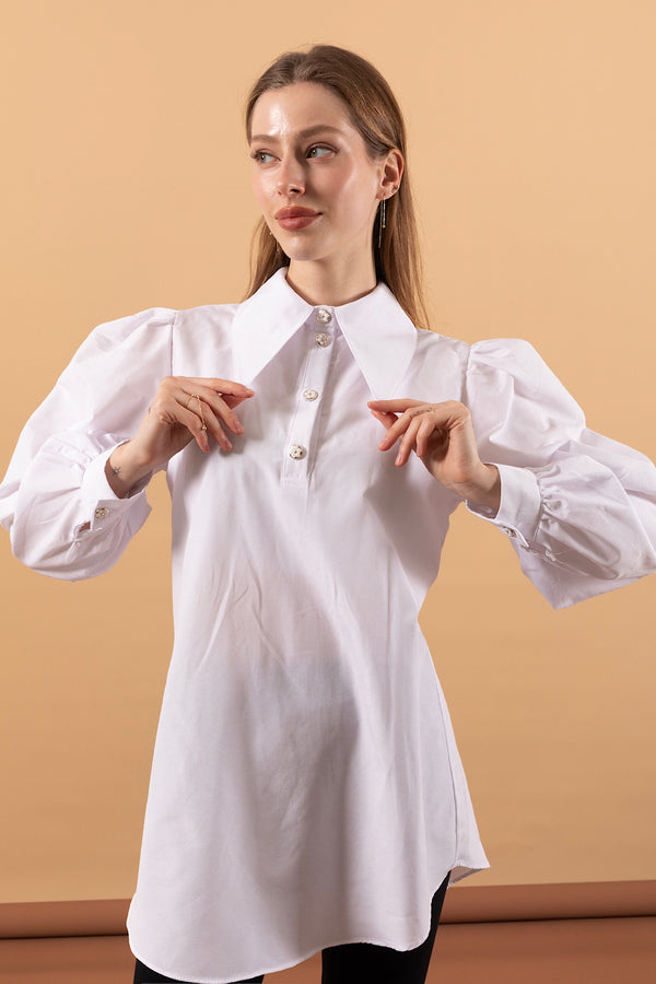 Mira Gömlek Beyaz 8325-BEYAZ