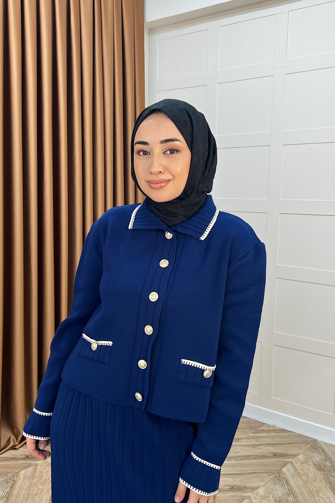 Roma Etekli Triko Takım Lacivert 20999-LACIVERT