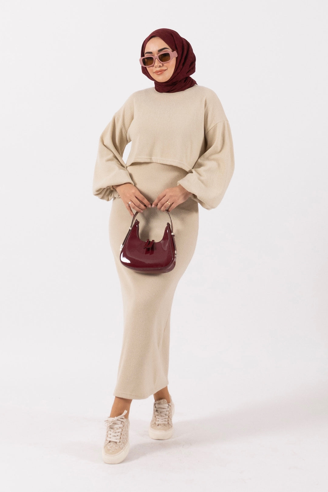 Lamis İkili Elbise Taş 24K4982-TAS