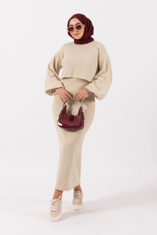 Lamis İkili Elbise Taş 24K4982-TAS