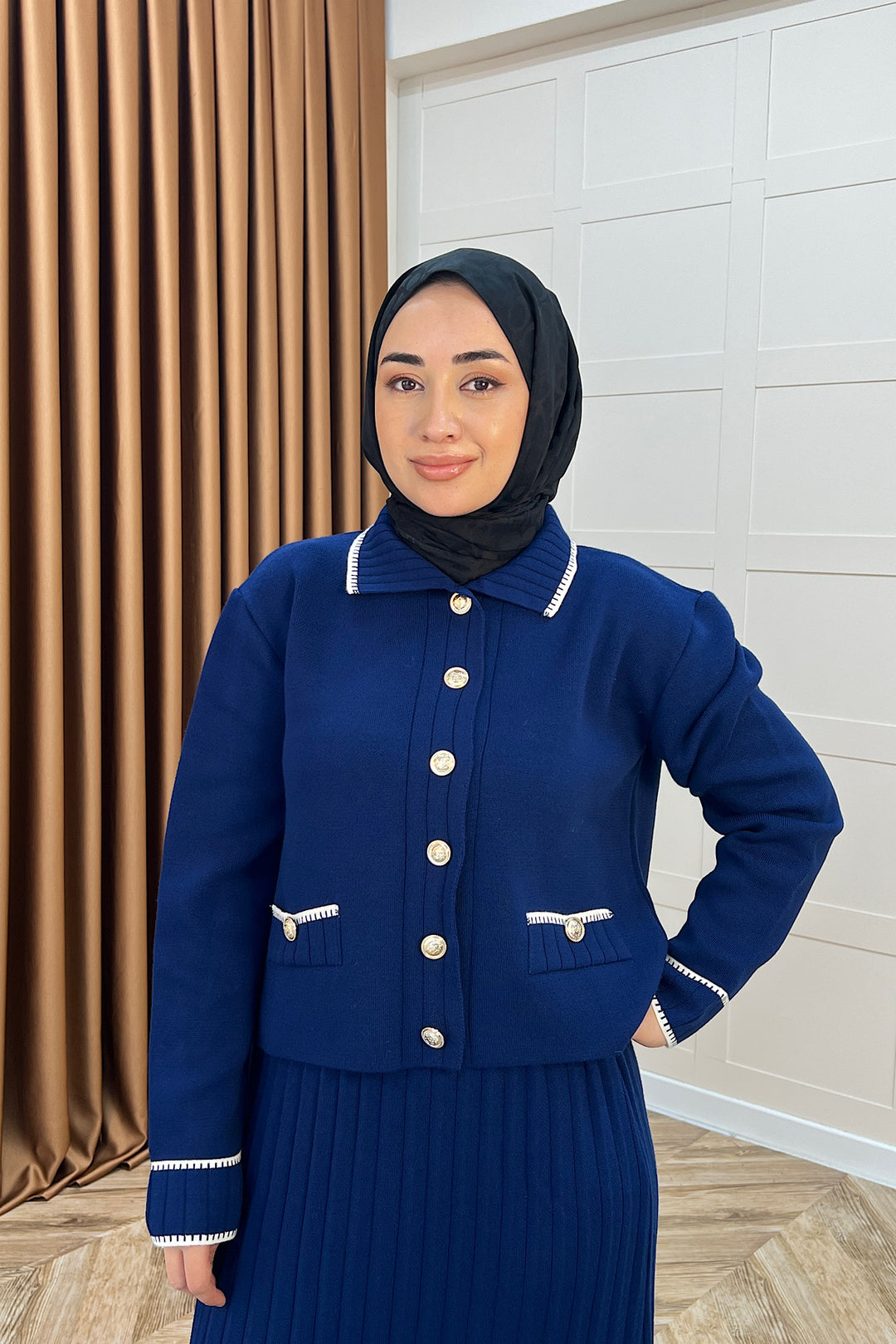 Roma Etekli Triko Takım Lacivert 20999-LACIVERT