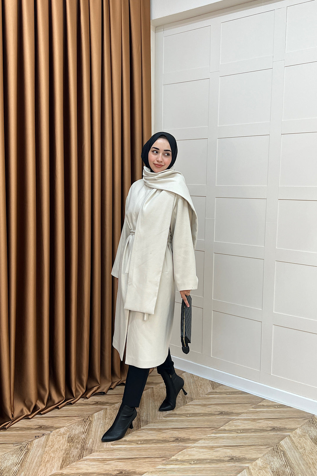 Siena Atkı Detay Kaşe Kaban Taş 5530-TAS