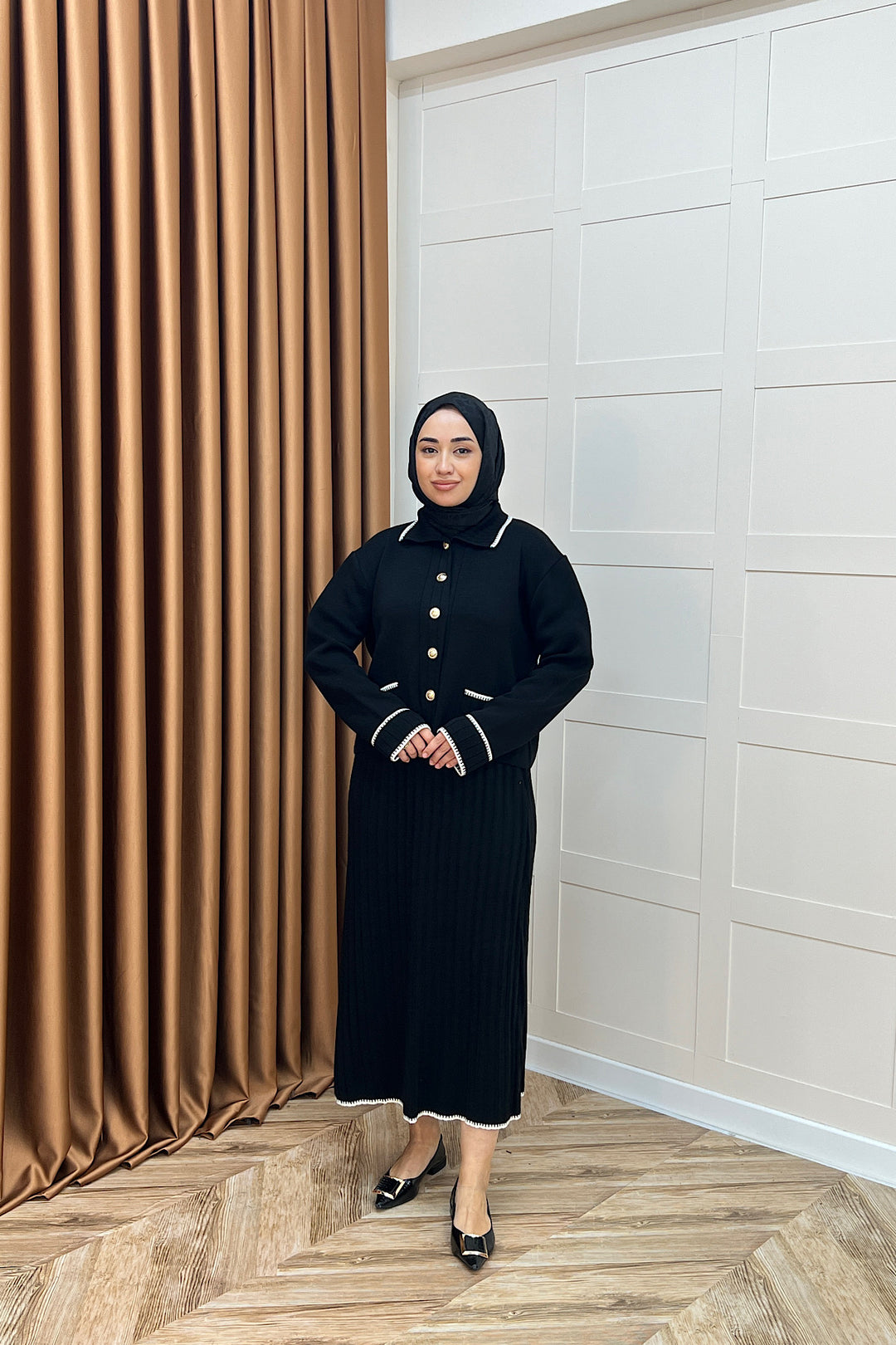 Roma Etekli Triko Takım Siyah 20999-SIYAH