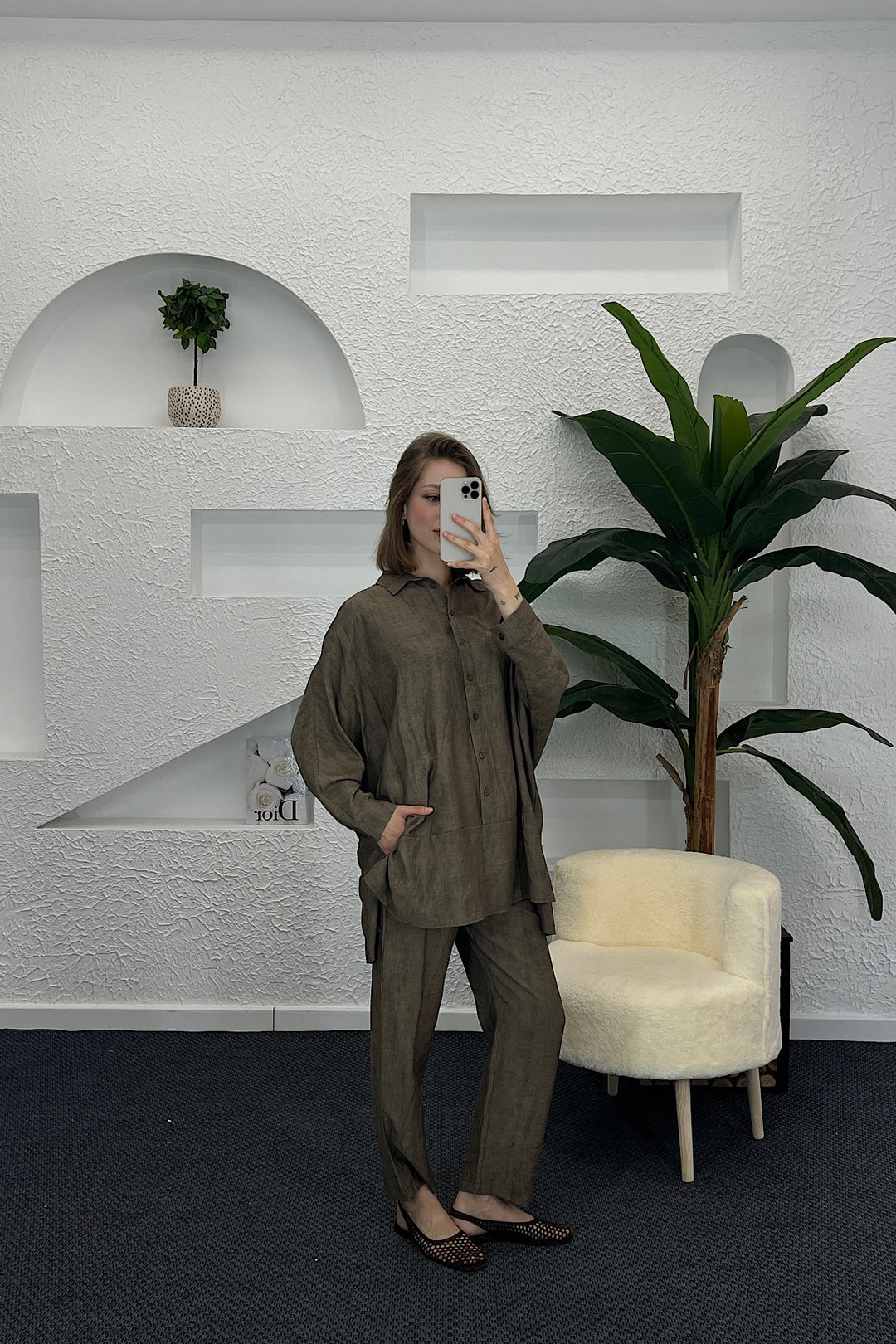 Elina Yarasa Kol İkili Takım Haki 1981-HAKI