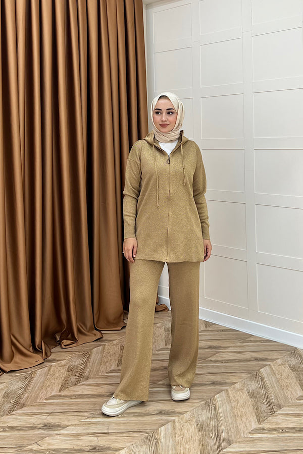 Rio Simli Triko Takım Camel 24600-CAMEL