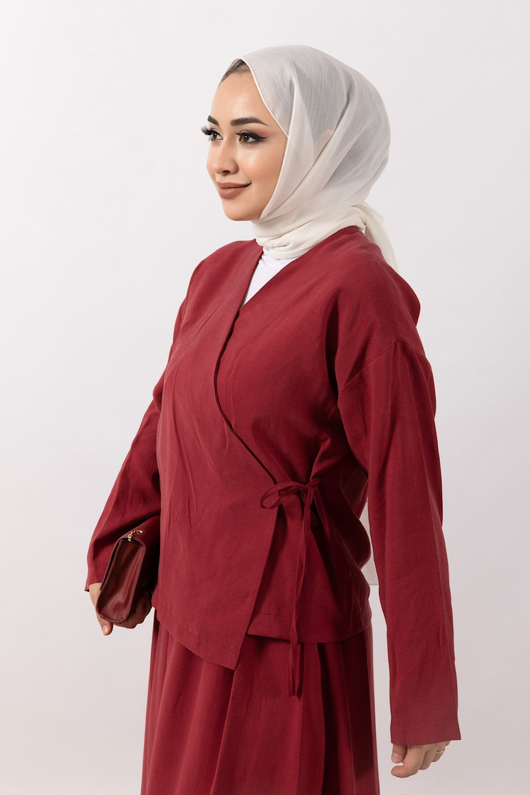 Dina İkili Takım Bordo 8328-BORDO