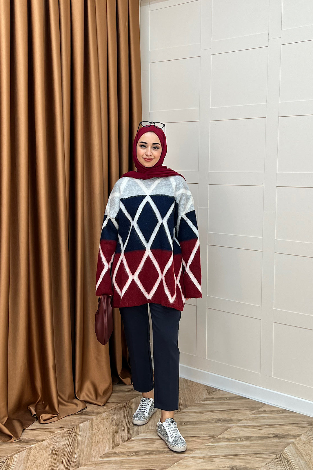 Lones Triko Kazak Bordo 241280-BORDO