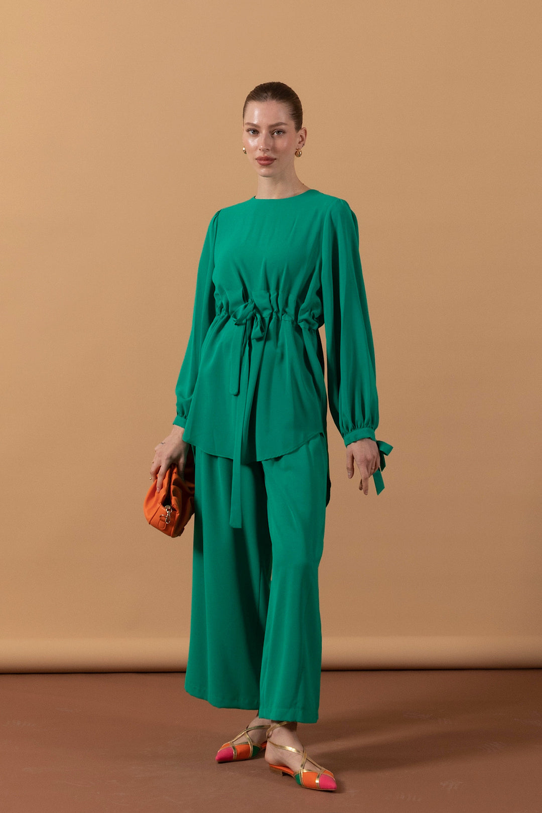 Belden Kemerli Linda Takım Yeşil 2035-YESIL