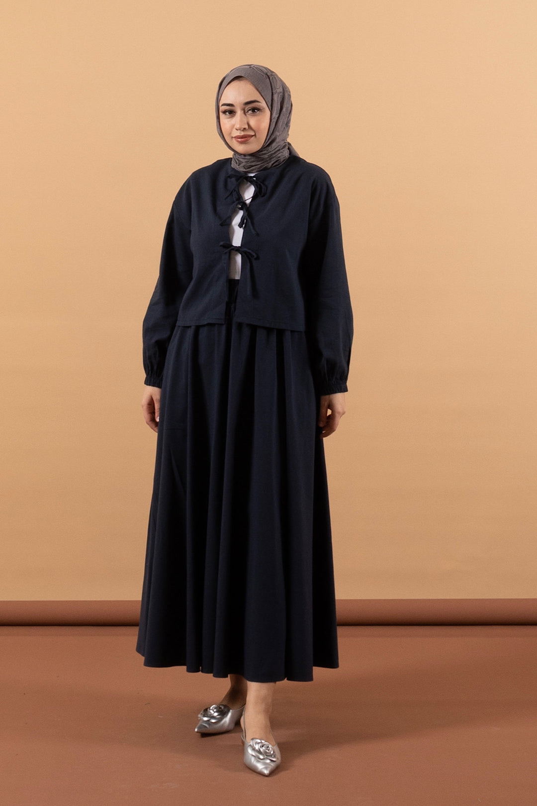 Larne Etekli Takım Lacivert 0119-LACIVERT