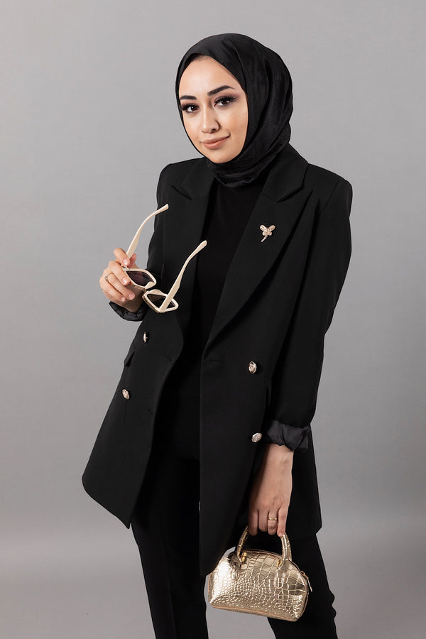 Arel Blazer Ceket Siyah 2028-SIYAH