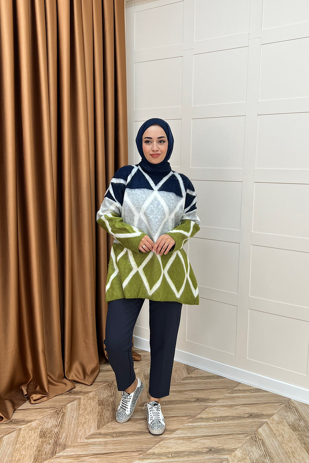 Lones Triko Kazak Yeşil 241280-YESIL